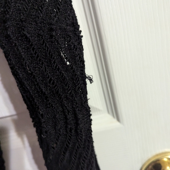 Isabel Marant Womens Sweater Size 38 Black Long Sleeve Pullover Linen Linen Flaw - Picture 5 of 5